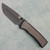 Chaves Knives Redencion 229 Integral Grey PVD Titanium Handles w/ Grey PVD Titanium Magnetic Inlay Grey PVD Drop Point Blade