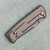 Chaves Knives Redencion 229 Integral Titanium Handles w/ Radiation Pattern Titanium Inlay Stonewash Drop Point Blade