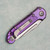 Microtech Marfione Select LUDT T/E Gen III Purple Haze Frag Titanium Handle Stonewash Full Serrated Purple Accent 1136-12FRMS5