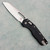 Microtech MSI RAM-LOK S/E Black Tri-Grip Polymer Stonewash Serrated Red Backspacer 210T-11PMBK-A5