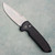 Pro-Tech Les George Rockeye Auto Solid Black Handle Stonewashed MagnaCut Blade LG3101