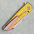 MachineWise Mojave Frame Lock Flipper Sunset Fade Smooth Titanium Handle Stonewashed S90V Blade