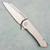 MachineWise Mojave Frame Lock Flipper Titanium Grenade Texture Handle Stonewashed S90V Blade