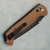 Toor Knives Dropwing Crossbar Lock Coyote Tan G10 Handle Black MagnaCut Blade