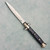 Frank Beltrame 9" Italian Stiletto Auto Sim Carbon Fiber Handles Polished Bayonet Blade