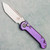 Microtech Marfione Select LUDT T/E Gen III Purple Haze Titanium Handle Stonewash Standard Purple Accent 1136-10MS9