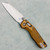 Microtech MSI Mini RAM-LOK Frag Tan Aluminum Handle Stonewash Standard 210M-10FRTA