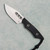 Heretic Knives Kobold Bowie Fixed Blade Black G10 Handle StonewashStandard Blade H065-2A-BLK-G10