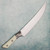 Microtech Butcher Knife Ivory G-10 Handle w/ Bead Blast Titanium Bolster Stonewash Standard Blade 3800B-10IV