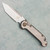 Microtech Marfione Select LUDT T/E Gen III Titanium Handle Stonewash Standard Flamed Ti Accent 1136-10MS7