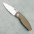 Three Rivers Manufacturing TRM Neutron 2 Liner Lock OD Green Turtle Shell Flat G10 Handles Stonewashed MagnaCut Blade