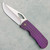 McNees Knives Dixon Frame Lock Frag Purple/Bronze Titanium Handle Satin Stonewash Magnacut Blade Satin Bronze Hardware AE CUSTOM SHOP