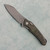 G&G Hawk Talon Hawk Lock w/Toggle Detent Titanium Handle w/ Forest Eye Fat Carbon Inlays Stonewash Blade