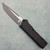Chaves Knives Dissident OTF Crosshatch Black Aluminum Handles 2-tone Dark Stonewash/Satin Flats Tanto Blade