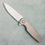 Holt Bladeworks Morpheus Inset Lock Bent Starburst Pattern Titanium Handle Stonewashed 2.0 M390 Blade (Pre-owned)
