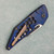 Hypercut Manufacturing Dharma Auto Blue/Bronze Titanium Honeycomb Handle 2-Tone Blade