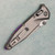Microtech Marfione Select Socom Ram-Lok Spear Point Stonewash Titanium Handle Stonewash Standard Purple Accent 160RLS-10SMS4