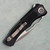 Heretic Knives Wraith V4 Manual Clip Point Black Handle w/ Black Grip Tape Inlays Stonewash Standard H001-2A