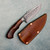Jan Hafinec Custom Fixed Blade Ironwood Handle Signature Flamed Hamon Bowie Blade