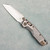 Microtech Marfione Select MSI Mini RAM-LOK Frag Titanium Handle Stonewash Standard Flamed Titanium Accent Bronzed Hardware 210M-10FRMS5