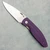 Three Rivers Manufacturing TRM Atom Liner Lock 3D Popsicle Purple G10 Scales Stonewashed MagnaCut Blade
