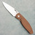 Three Rivers Manufacturing TRM Atom Liner Lock 3D Burlap Micarta Scales Stonewashed MagnaCut Blade
