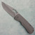 McNees Knives Dixon Frame Lock Diamond Pattern Stonewash Titanium Handle Matte Stonewash Magnacut Blade
