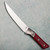 Microtech Boning Knife Merlot G-10 Handle w/ Bead Blast Titanium Bolster Stonewash Standard Blade 3100B-10MR