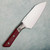 Microtech Santoku 6" Knife Merlot G-10 Handle w/ Bead Blast Titanium Bolster Stonewash Standard Blade 3200B-10MR