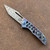 John Gray Custom Slitter V2 Frame Lock Rocked Ghost Legion Titanium Handle Dark Rain MagnaCut Harpoon Tanto Blade