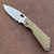 Strider Knives SMF DGG OD Green G-10/Ti Handle Stonewash CPM-MagnaCut Blade