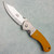 Lucas Emerson Custom MX-100 Liner Lock Butterscotch Micarta Handle Satin Blade