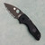 Spyderco Lil' Native Lightweight Lockback Folder Black FRN Handle Black CTS-BD1N Serrated Blade C230SBBK