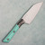 Microtech Santoku 4" Knife Caribbean Blue G-10 Handle w/ Bead Blast Titanium Bolster Stonewash Standard Blade 3300B-10CA