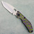 North Mountain Blade BBNM Frame Lock Purple/Green Carbon Fiber/Titanium Handles SLD-Magic Tanto Blade 2522-PRGR