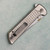 North Mountain Blade Chop 2 Button Lock Crystalized Titanium Ice Grid Silver Handles SLD-Magic Blade 2406-ICE-G-SL