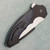 Todd Fischer Custom Archangel Flipper Liner Lock Titanium/Shred Carbon Fiber Handle Satin Blade