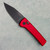 Pro-Tech Chaves Scapegoat Compact Red Handles DLC MagnaMax Blade RCS1103-RED