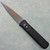 Pro-Tech Godfather Solid Black Handle Smoky Grey DLC Blade 921-SG