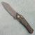 G&G Hawk Talon Hawk Lock w/Toggle Detent Titanium Handle w/ Gulf Camo Carbon Inlays Stonewash Blade