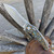 G&G Hawk Talon Hawk Lock w/Toggle Detent Titanium Handle w/ Gulf Camo Carbon Inlays Stonewash Blade