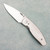 Three Rivers Manufacturing TRM Neutron 2 Liner Lock 3D Pinstripe Titanium Handles Stonewashed MagnaCut Blade