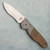 Mercworx Atropos Liner Lock OD Green Micarta w/ Titanium Bolsters Satin Blade (Pre-owned)