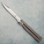 Dalton Balisong Titanium Handle Satin Part Serrated Bowie Blade Prototype