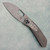 Poikilo Blade Vulpex Crab Standard 2 Frame Lock Dark Titanium Handle w/ Crystalized Titanium Inlays Dark Stonewash M398 Blade VKCRAB-S2
