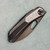 Poikilo Blade Vulpex Crab Standard 3 Frame Lock DLC Titanium Handle w/ Crystalized Titanium Inlays DLC M398 Blade VKCRAB-S3