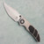 Poikilo Blade Christensen Knifeworks Casque Liner Lock Titanium Handle w/ 3 Piece Cerakote Titanium Inlays Pearlescent Stonewash M398 Blade S1B1