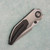 Poikilo Blade Christensen Knifeworks Casque Liner Lock Titanium Handle w/ Cerakote Titanium Inlays Pearlescent Stonewash M398 Blade S1A1