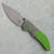 Poikilo Blade Christensen Knifeworks Casque Liner Lock Dark Titanium Handle w/ Cerakote Titanium Inlays Dark Stonewash M398 Blade S2A