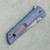 North Mountain Blade Chop 2 Button Lock Blue Canvas Micarta Handles SLD-Magic Blade 2406-BLMCT